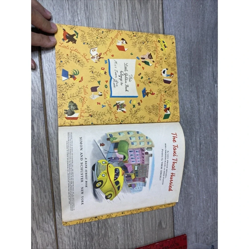 The Taxi That Hurried A Little Golden Book‎ by Sprague Mitchell Vintage 1946